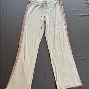 Juicy Couture Light Beige Lounge Pants with Pink Label